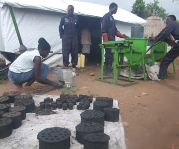 South Sudan refugees embrace Briquettes to replace charcoal